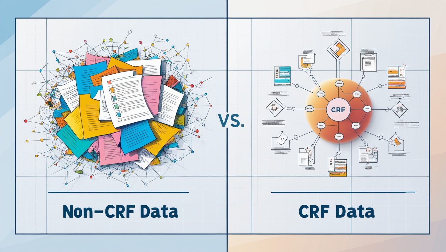 Reconciliation of Non- CRF data vs Reconciliation of CRF data